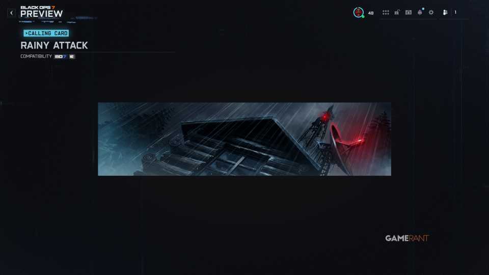 Rain Attack Calling Card - Lost Outpost event reward