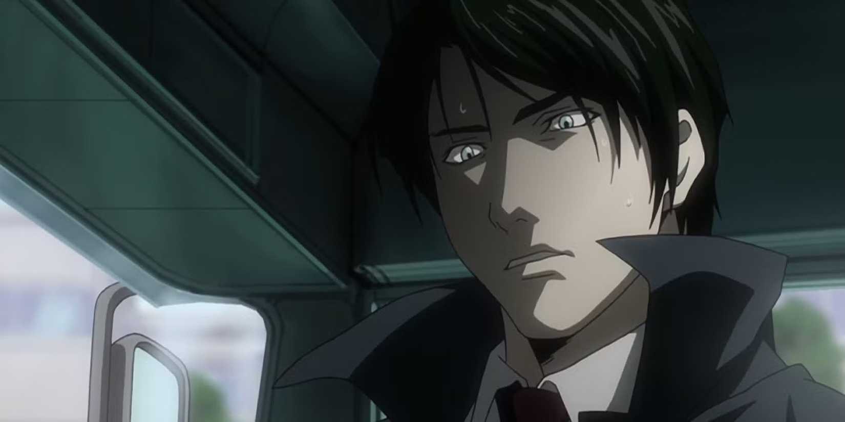 Raye Penber looks nervous on the bus.