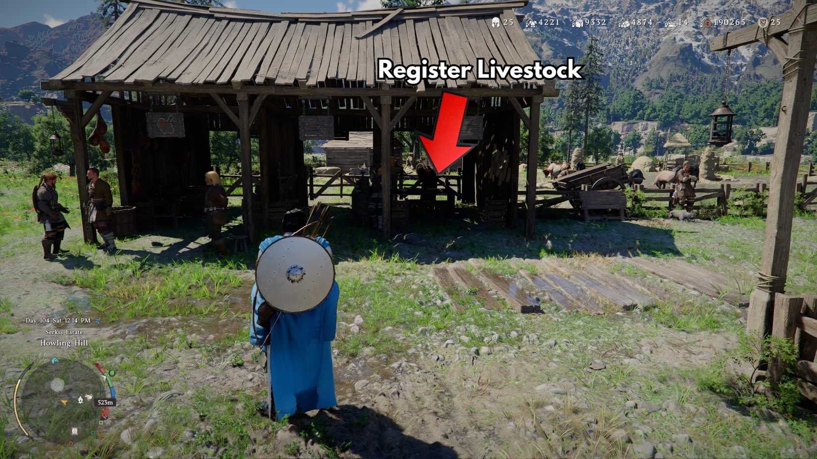 register farm animals in crimson desert