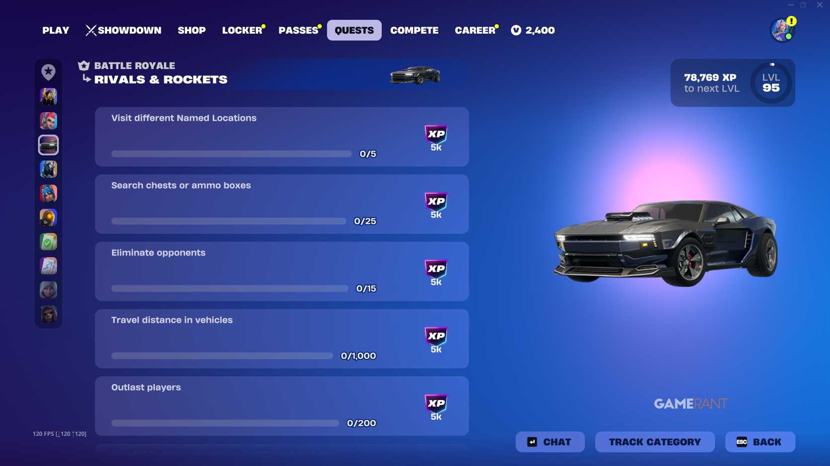 Fortnite Rivals How to Get the Free Havoc Car in Fortnite (Rivals & Rockets Quests)