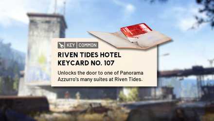 Riven Tides Hotel Key Card No. 107 ARC Raiders