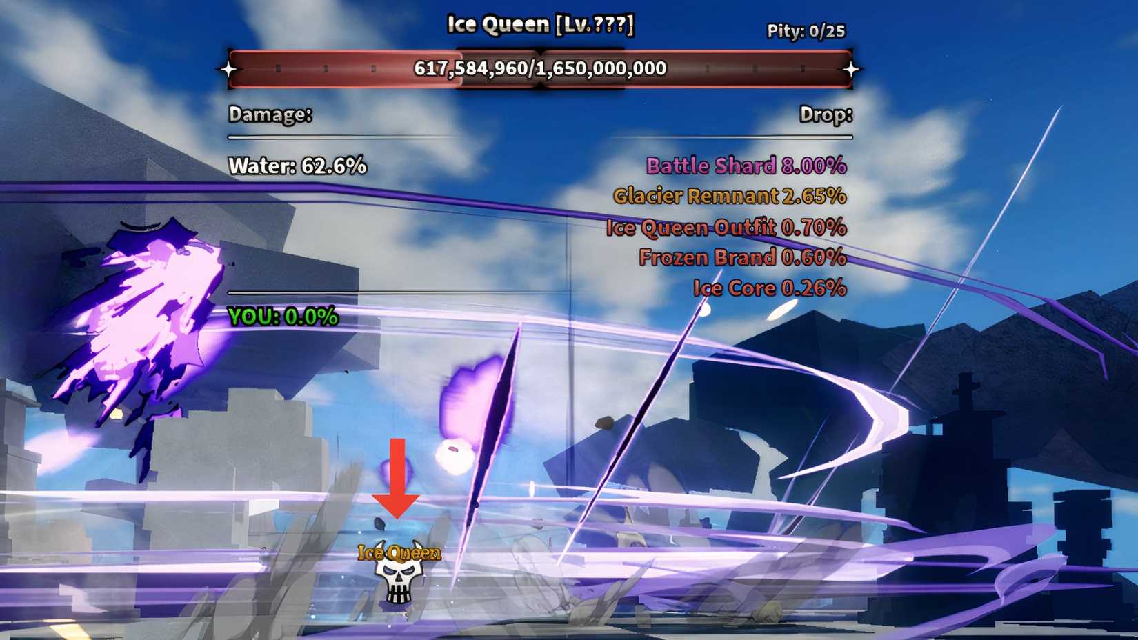 roblox sailor piece summon ice queen boss 