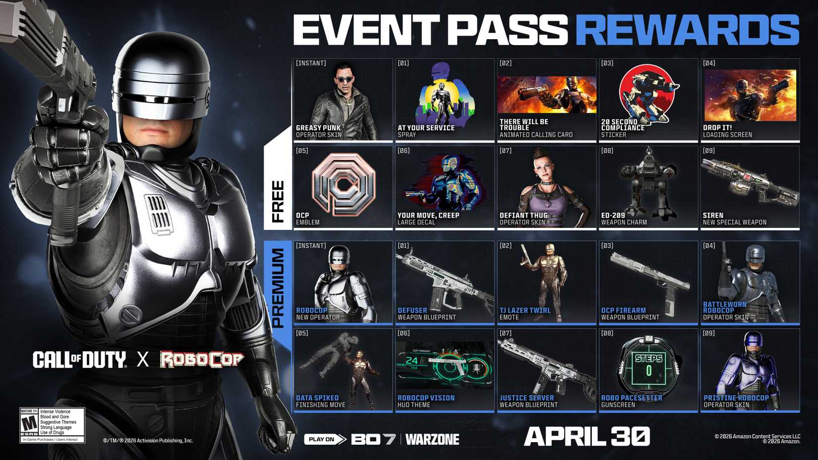 RoboCop Event Pass - Black Ops 7