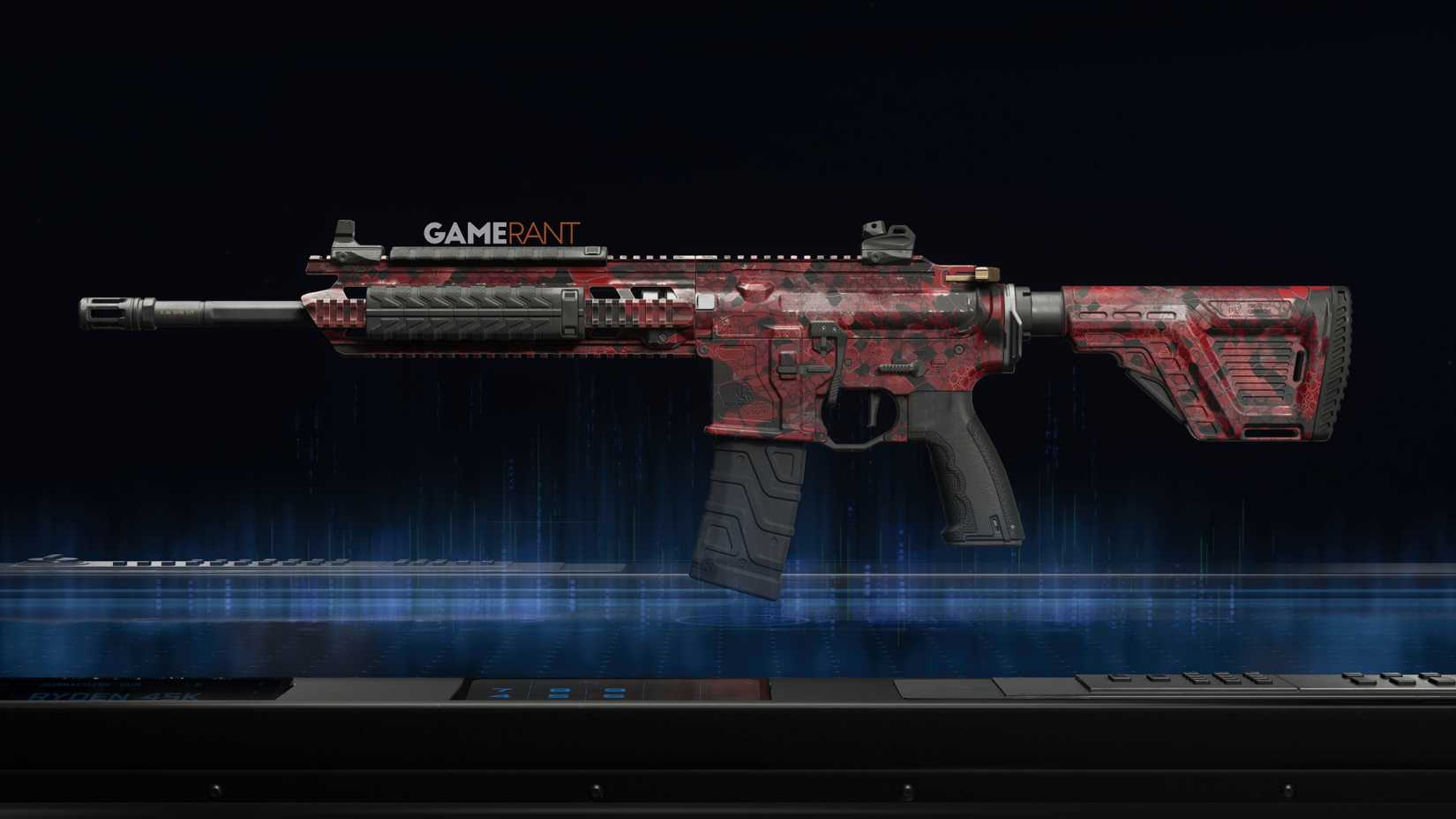 Ruby Snake Camo Preview on the MK35 ISR - Black Ops 7