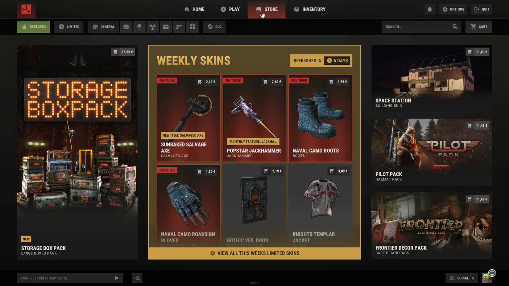 Rust World Rug Skin Rust Weekly Shop Update Showcase (04/23)