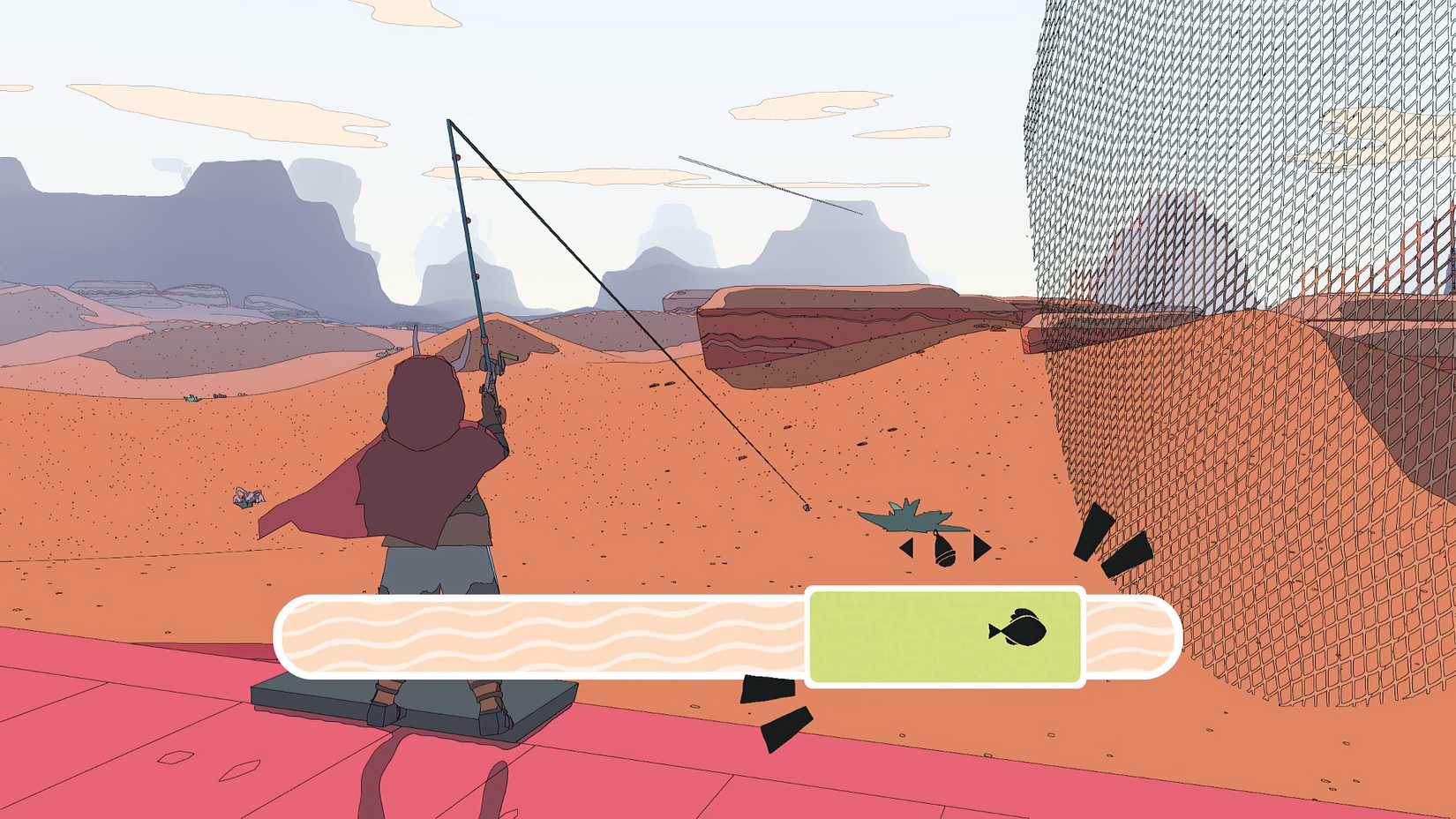 Sand fishing in Sable