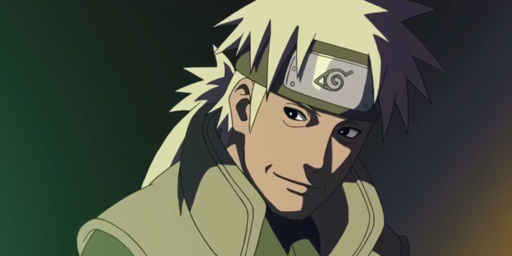 Sakumo is laughing while talking with Kakashi in another world.