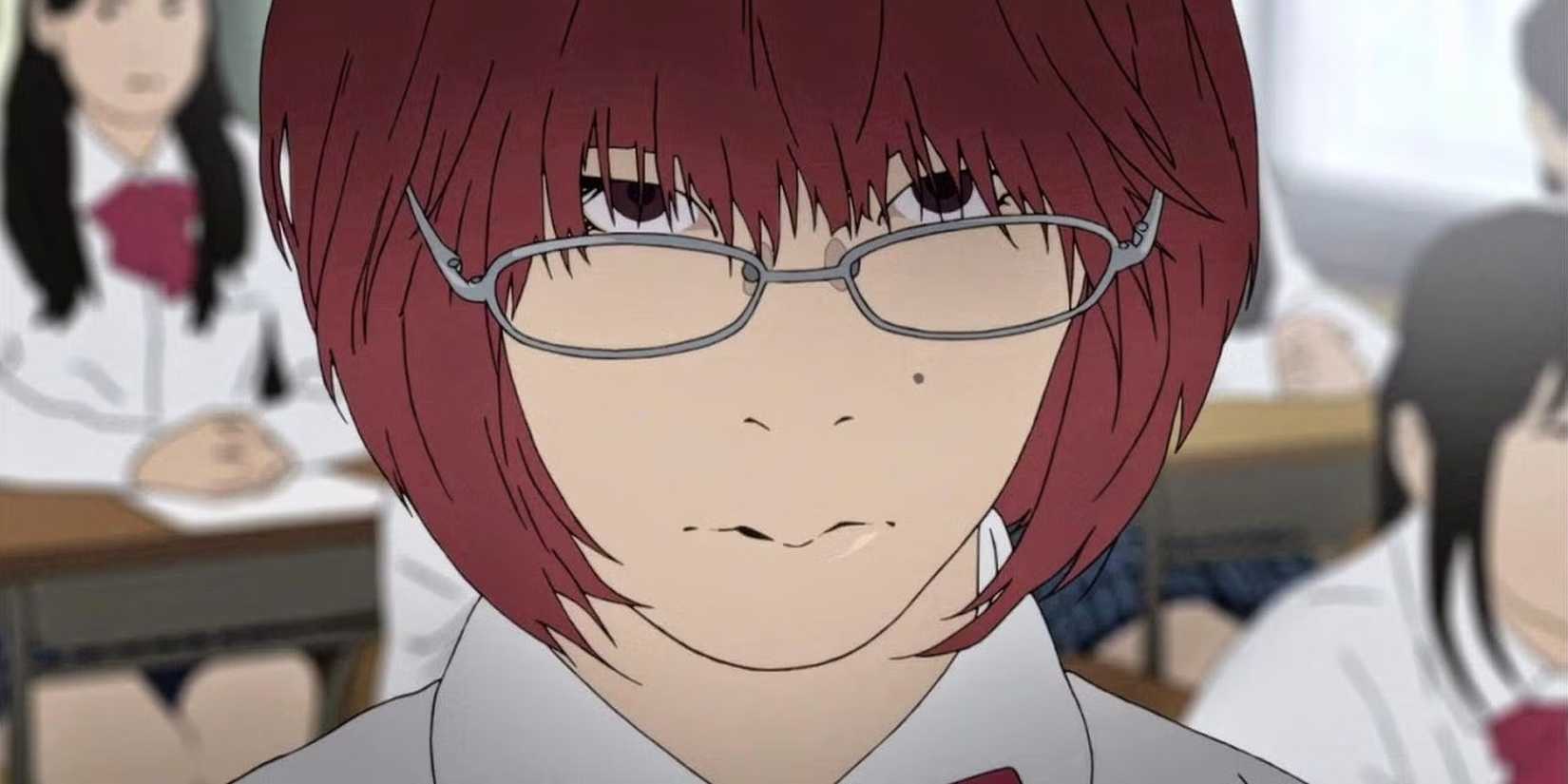 Sawa Nakamura makes a meaningful expression in class.