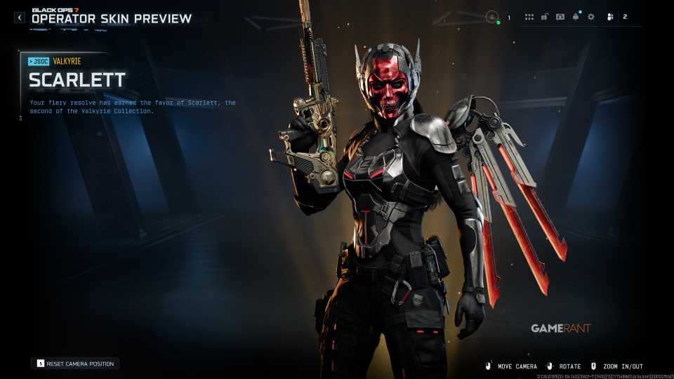 Scarlet Valkyrie Operator Skin