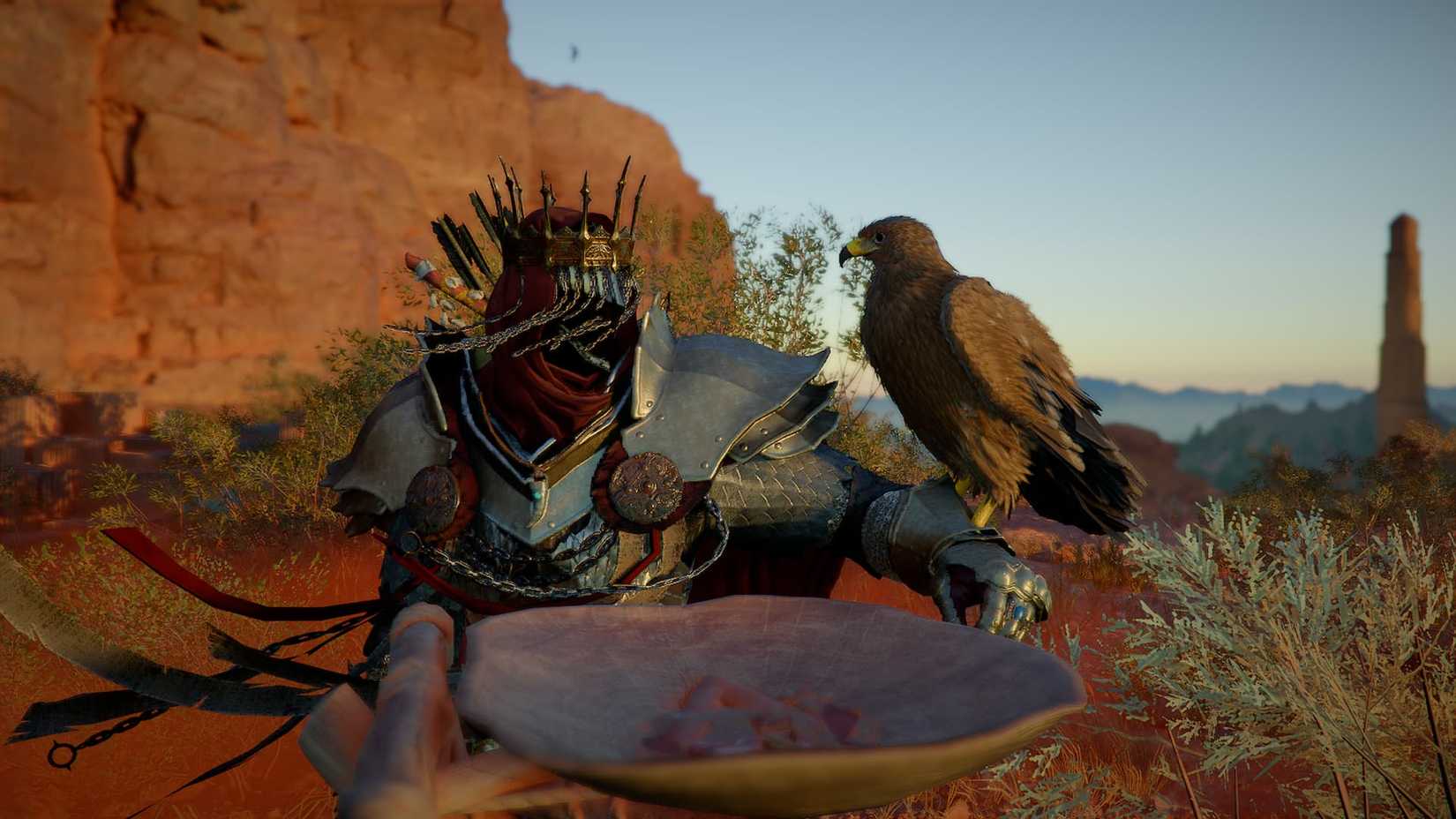 Crimson Desert Eagle on arm