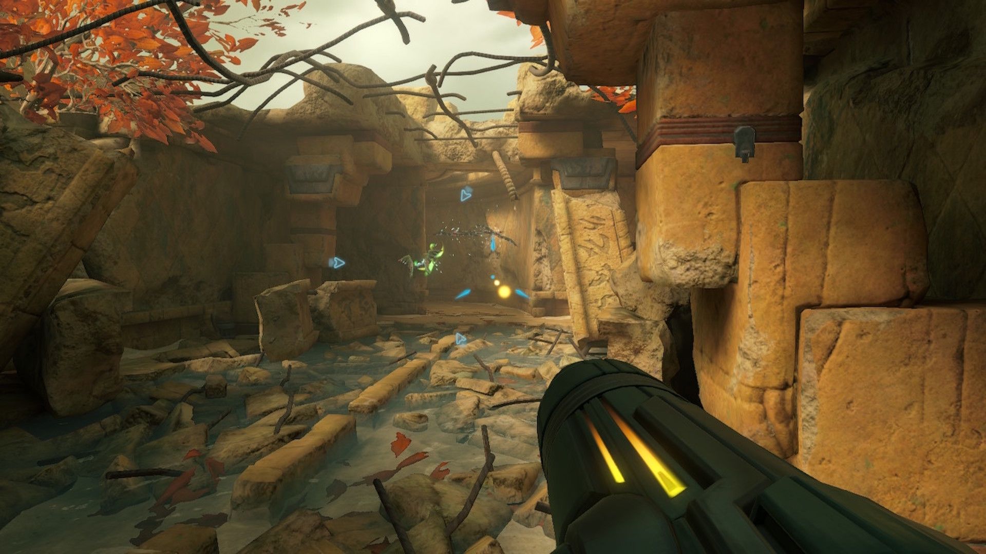 Shooting bugs in Metroid Prime (Switch)