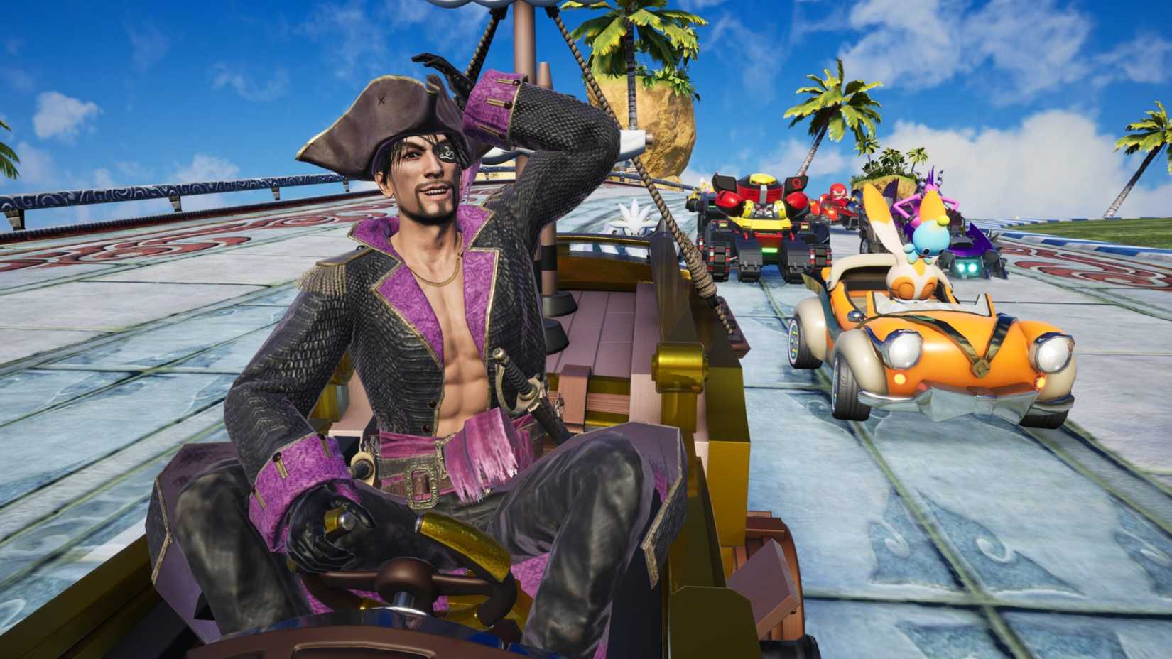 Sonic Racing CrossWorlds Goro Majima Gameplay 2