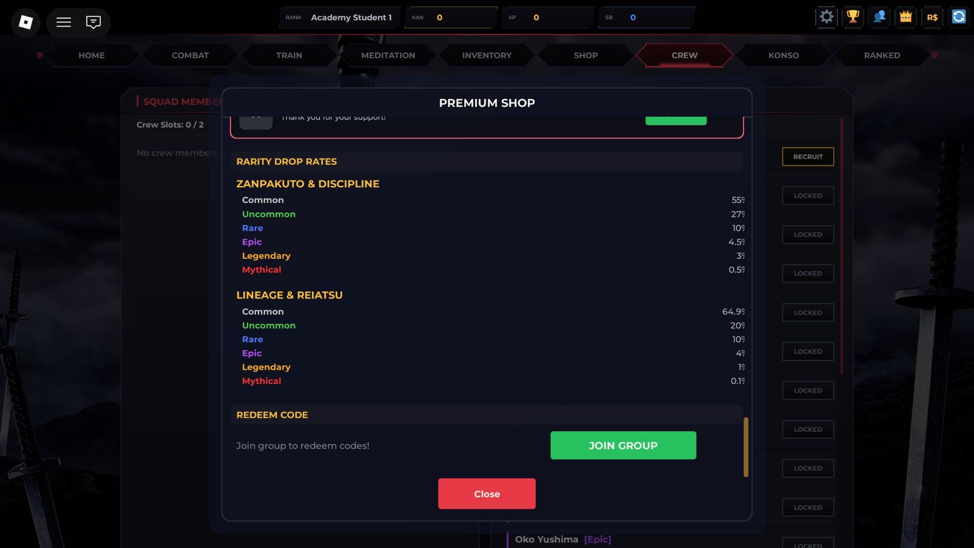 Soul Reaper Incremental the codes tab