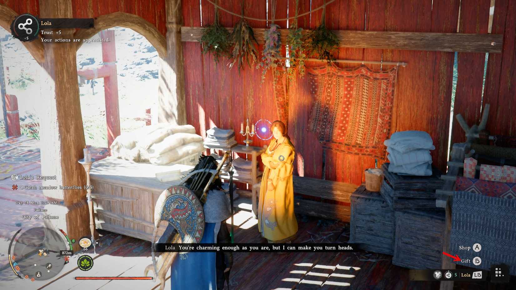 Speaking of Lola Gray Wolf Armor Set Crimson Desert