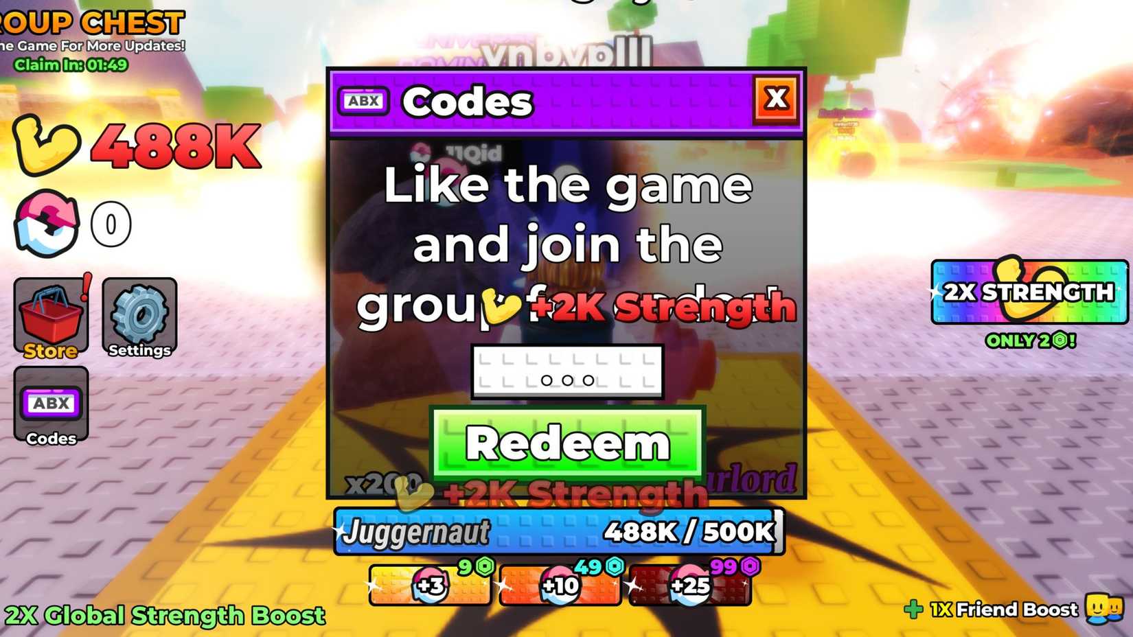 Roblox Strength Ascension Codes