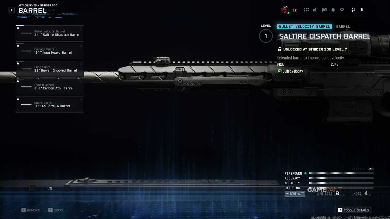 Strider 300 Barrels - Black Ops 7