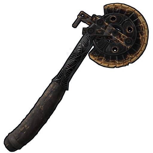 Sunbaked rescue ax rust