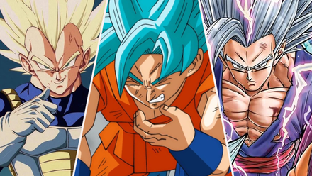 Super Saiyan Vegeta, Super Saiyan Blue Son Goku, Son Gohan Beast