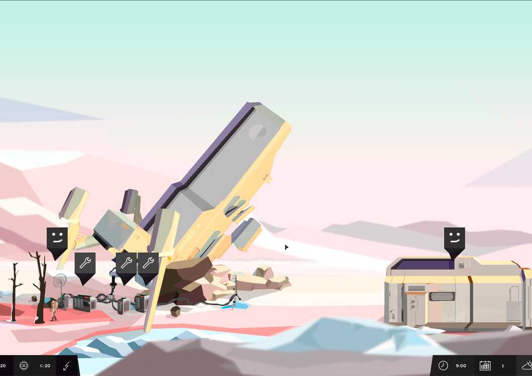 Symmetry game crashed ship