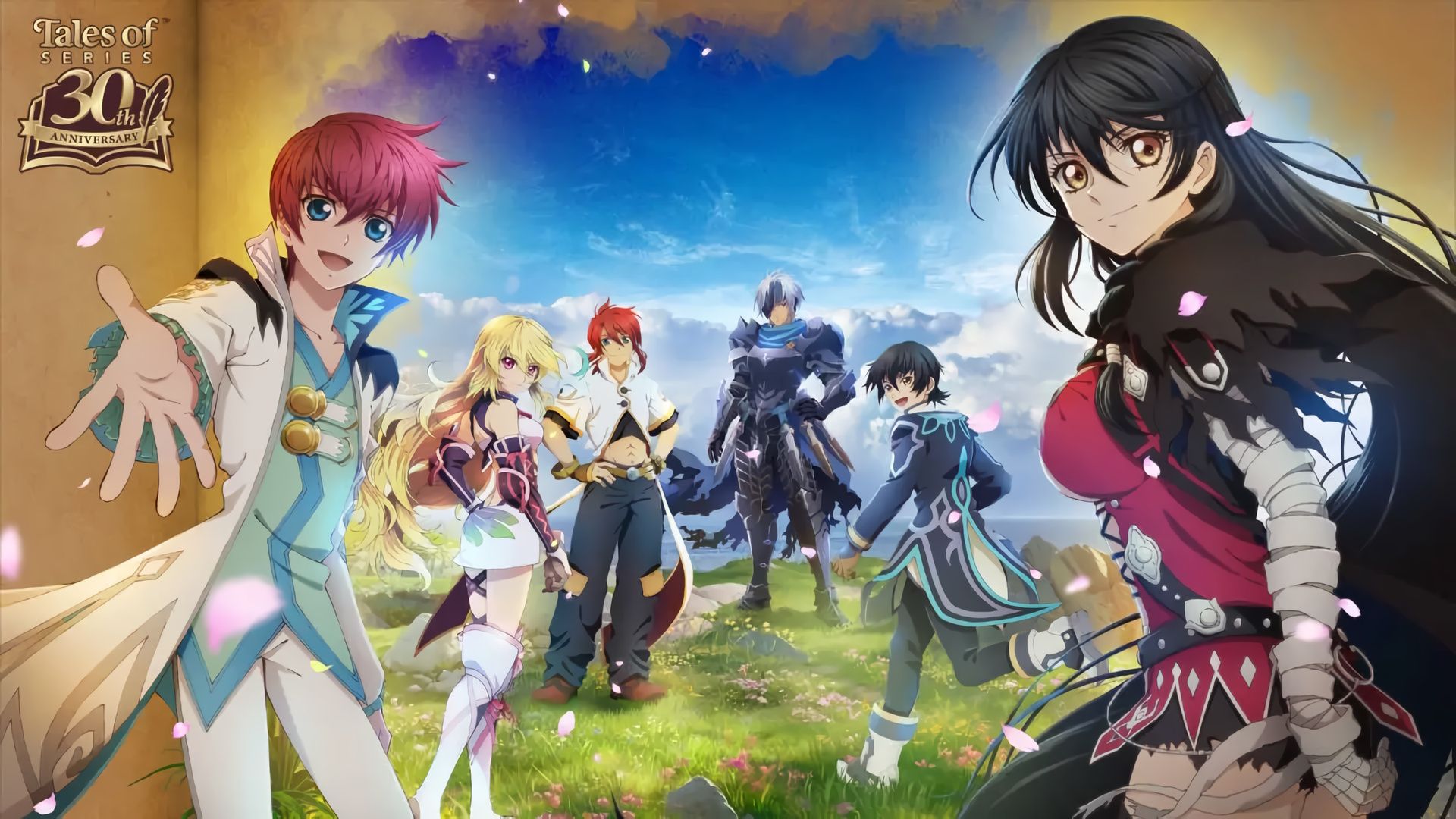 A promotional visual for the Tales of Series 30th Anniversary project
