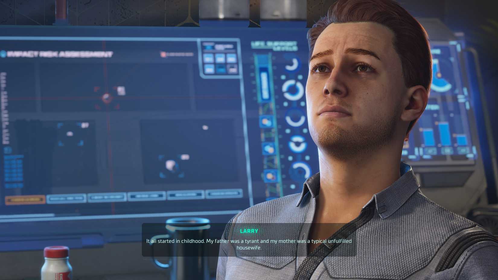 The Expanse Osiris Reborn Characters talking to Larry