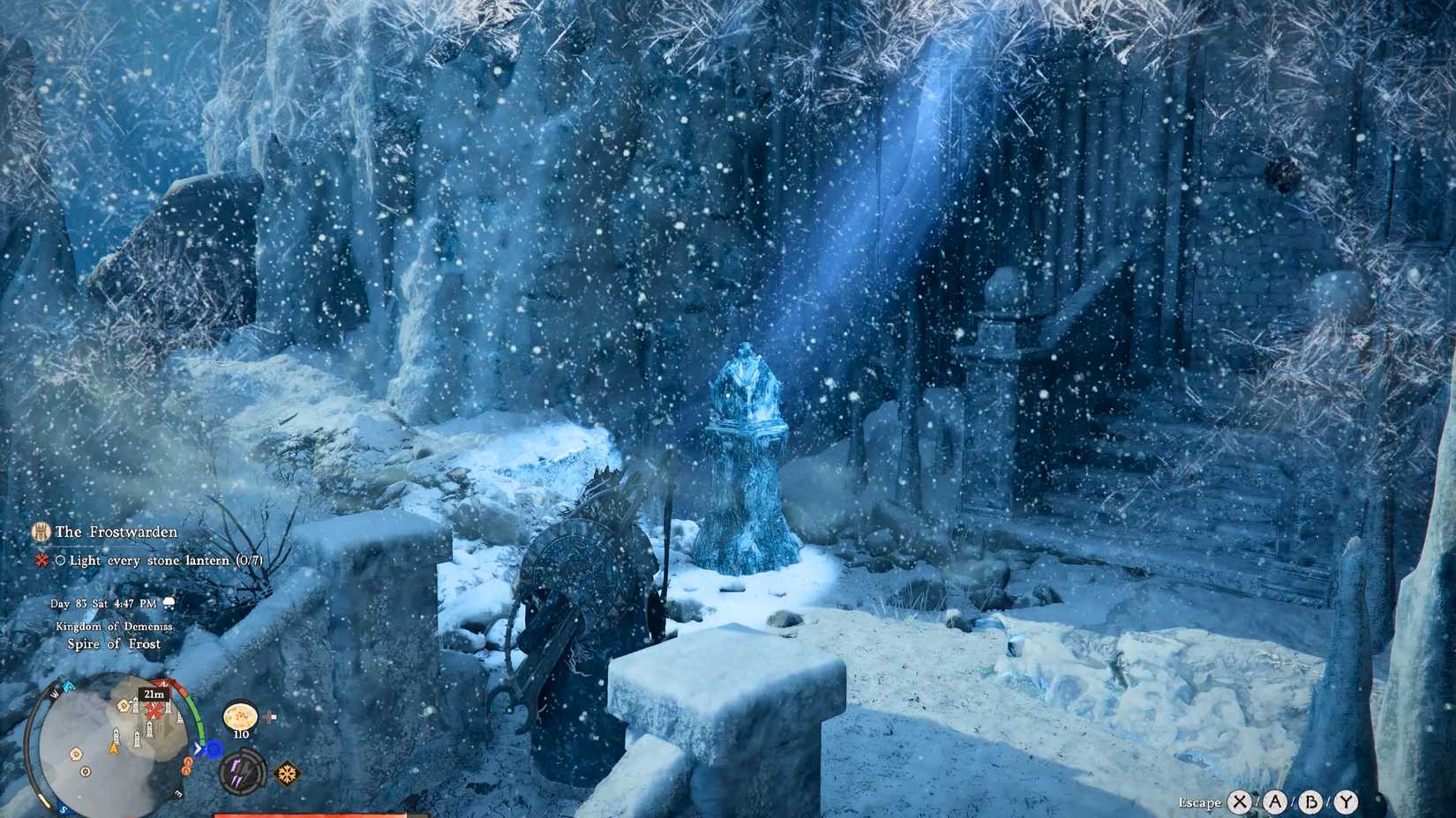 The Frostwarden Quest Lantern 1 Crimson Desert