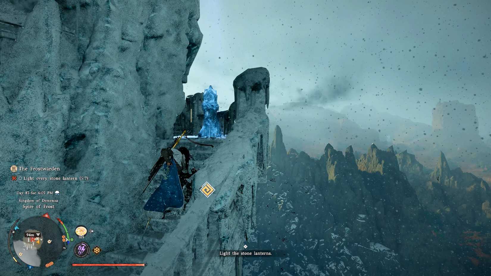 The Frostwarden Quest Lantern 6 Crimson Desert