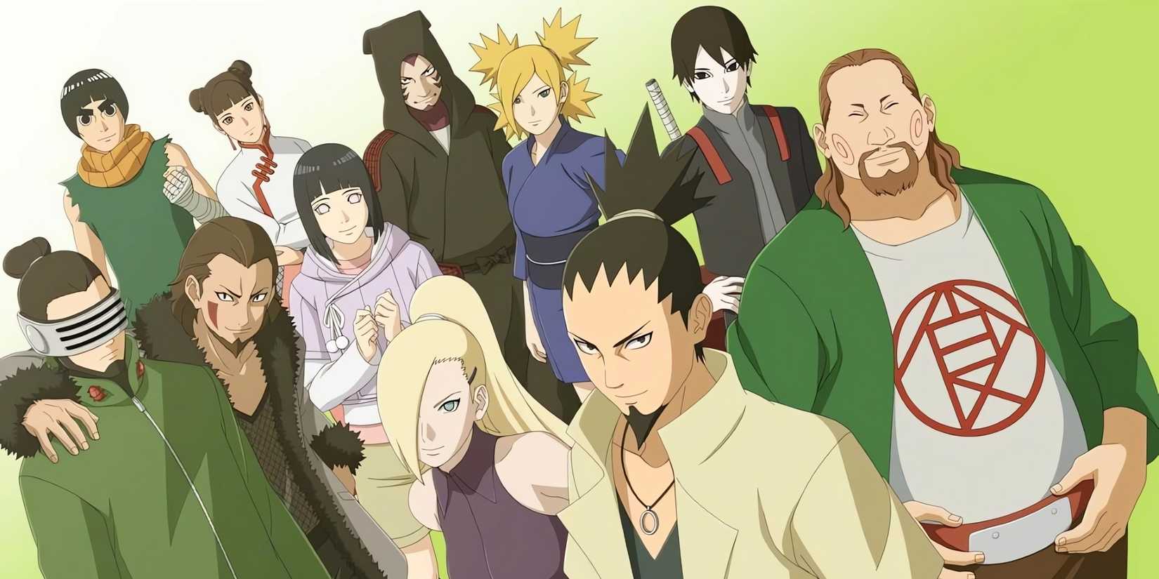 Konoha 11 posing together as adults.