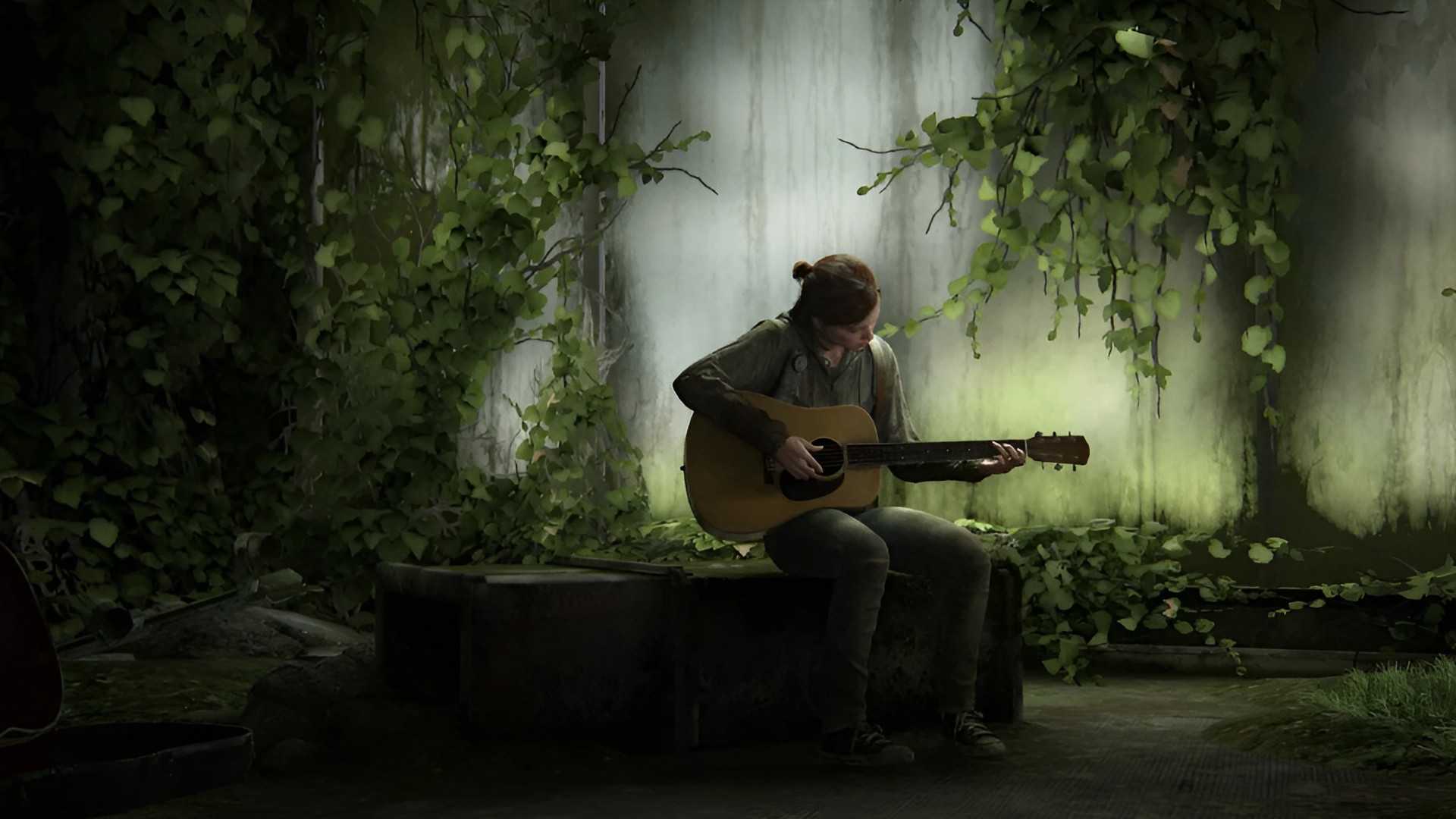 Ellie Playing Guitar in The Last of Us Part 2