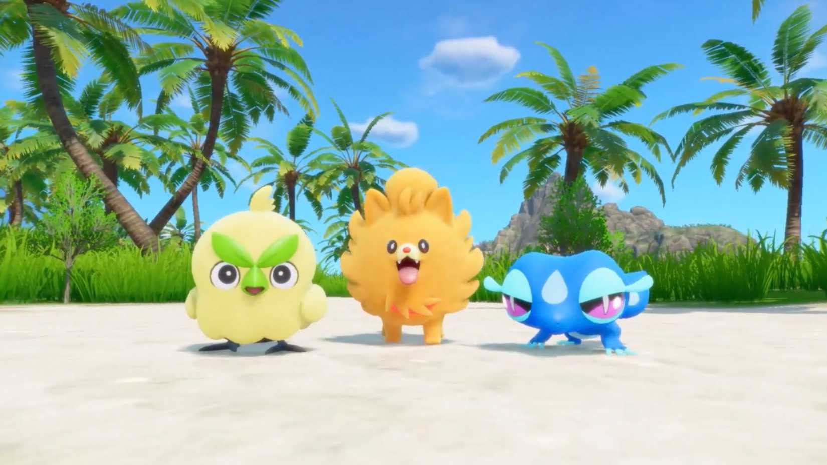 The starters in Pokemon Winds
