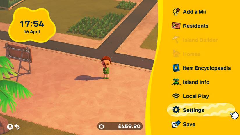 tomodachi life living the dream settings