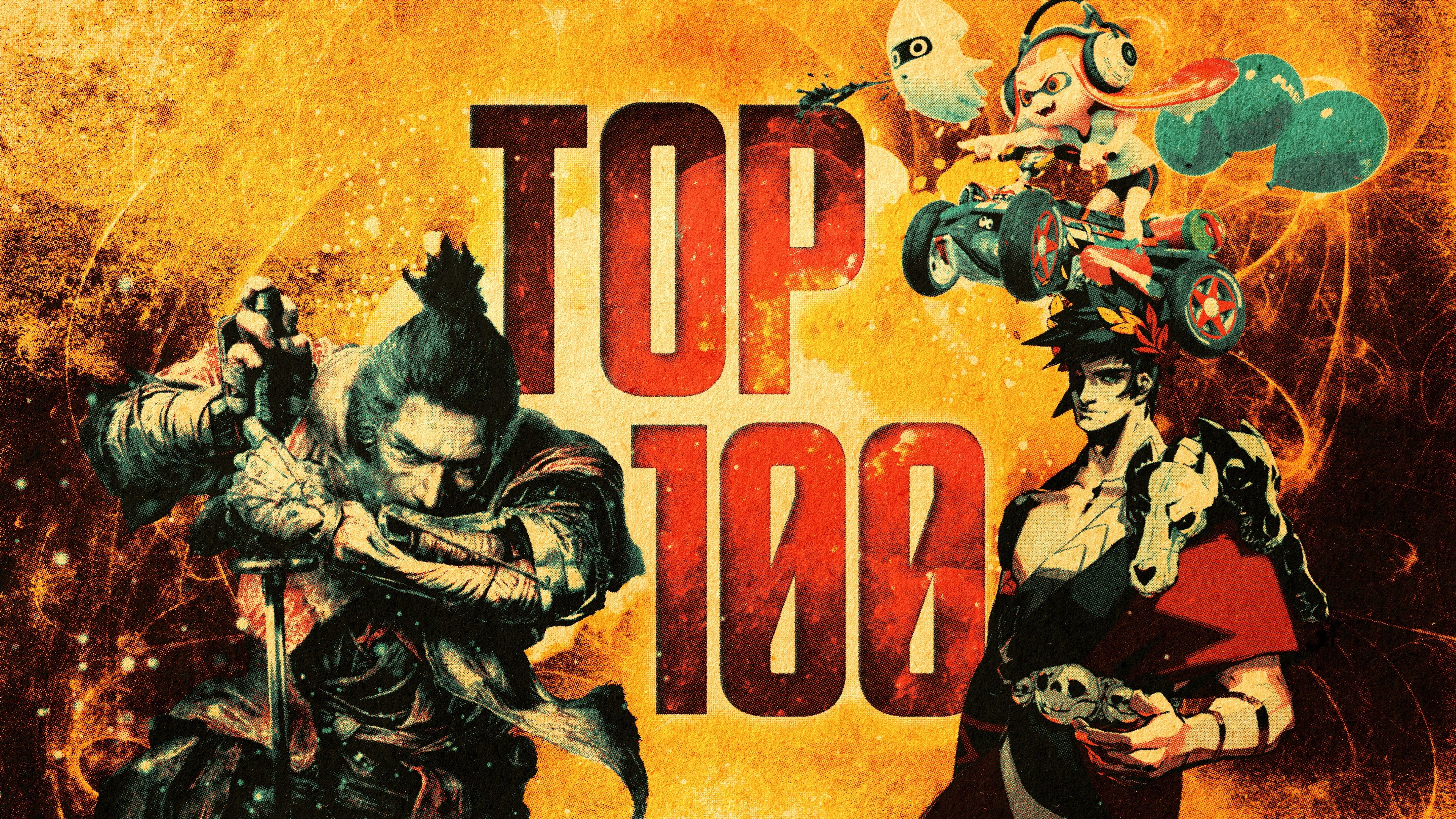 top 100 best games of all time gold background sekiro mario kart hades characters