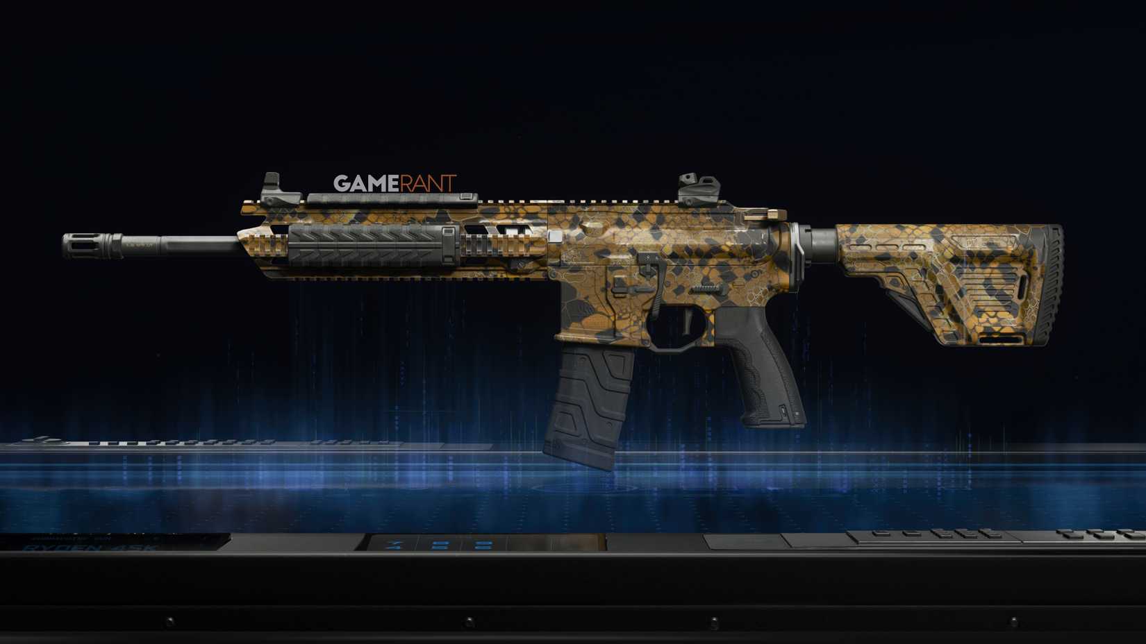 Topaz Snake Camo Preview on the MK35 ISR - Black Ops 7