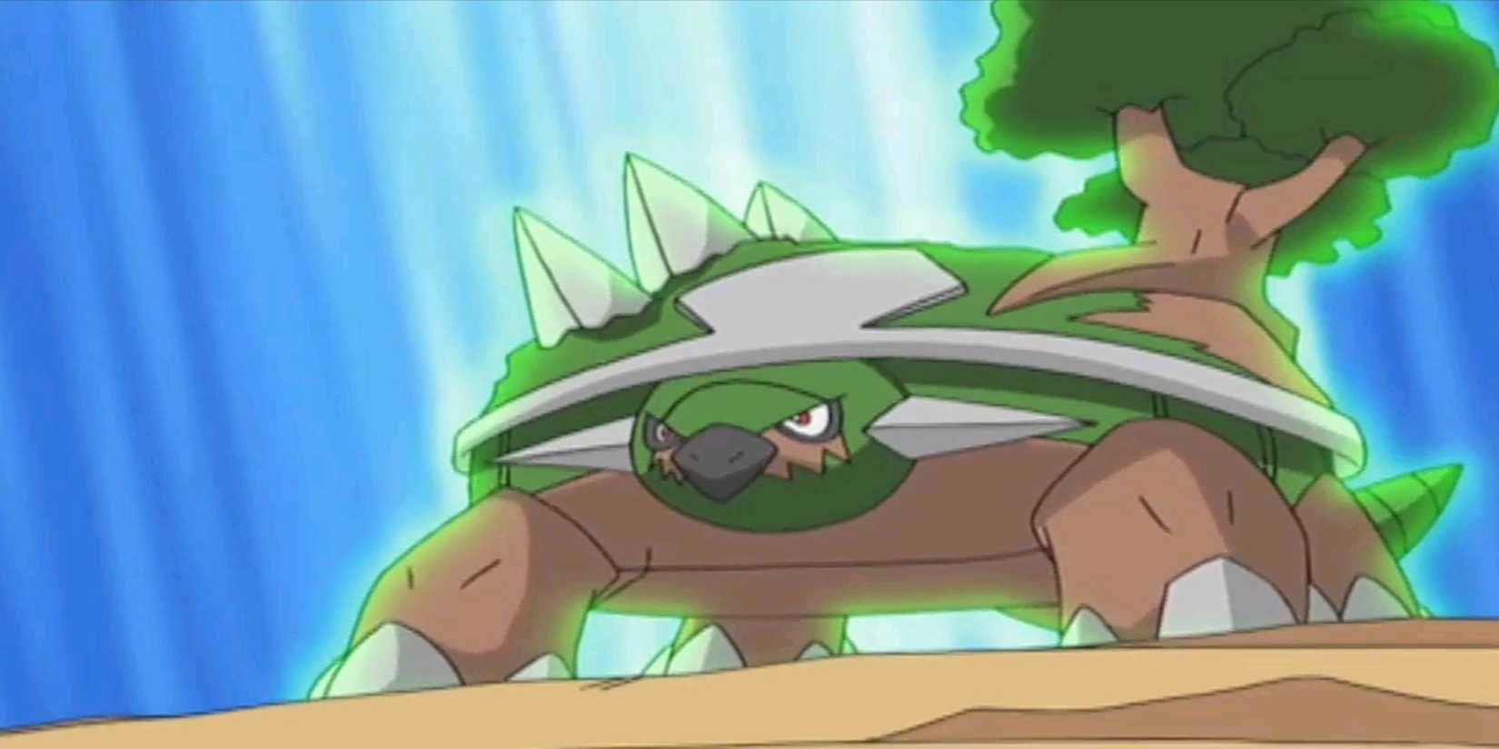 Torterra Fighting Team Rocket Diamond and Pearl Episode 168_ Keeping In Top Forme!