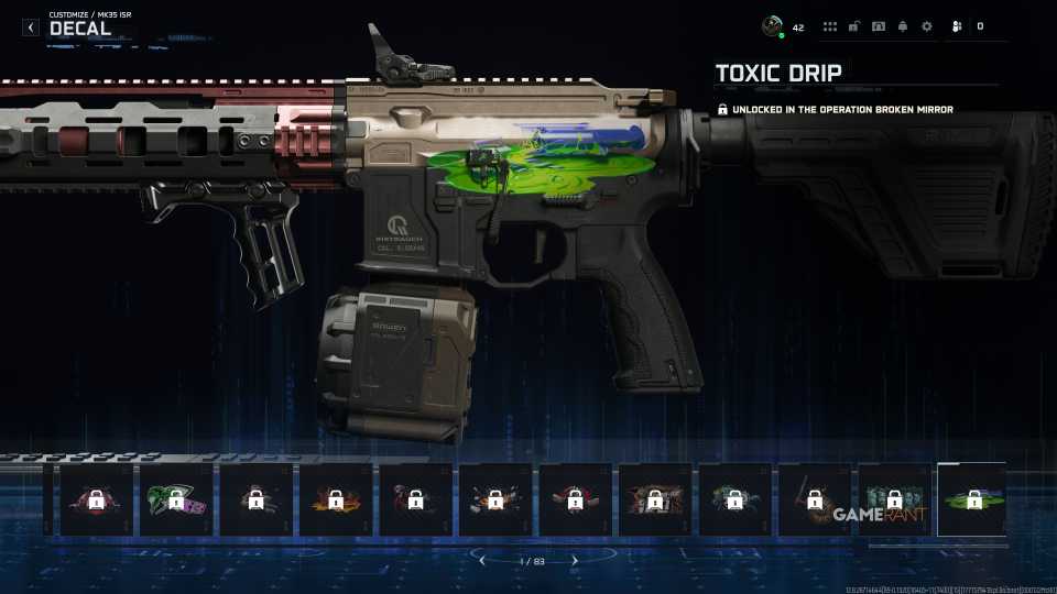 Toxic drop sticker