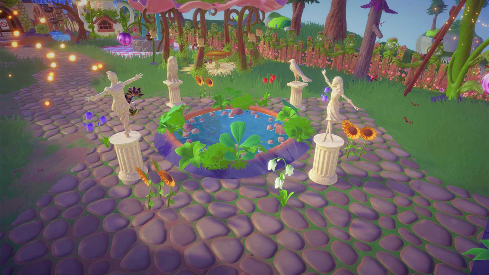 Spinning statues puzzle in ddv