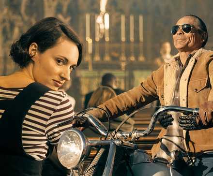 A combined image of stills from Fleabag and Dark Winds