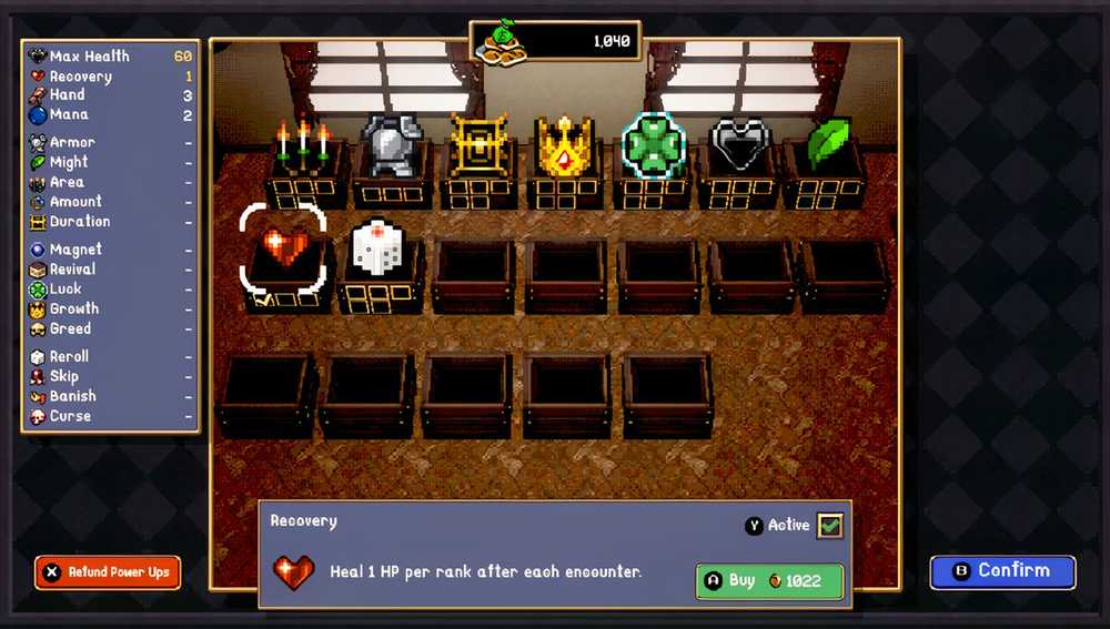 Vampire Crawlers Recovery Power Up