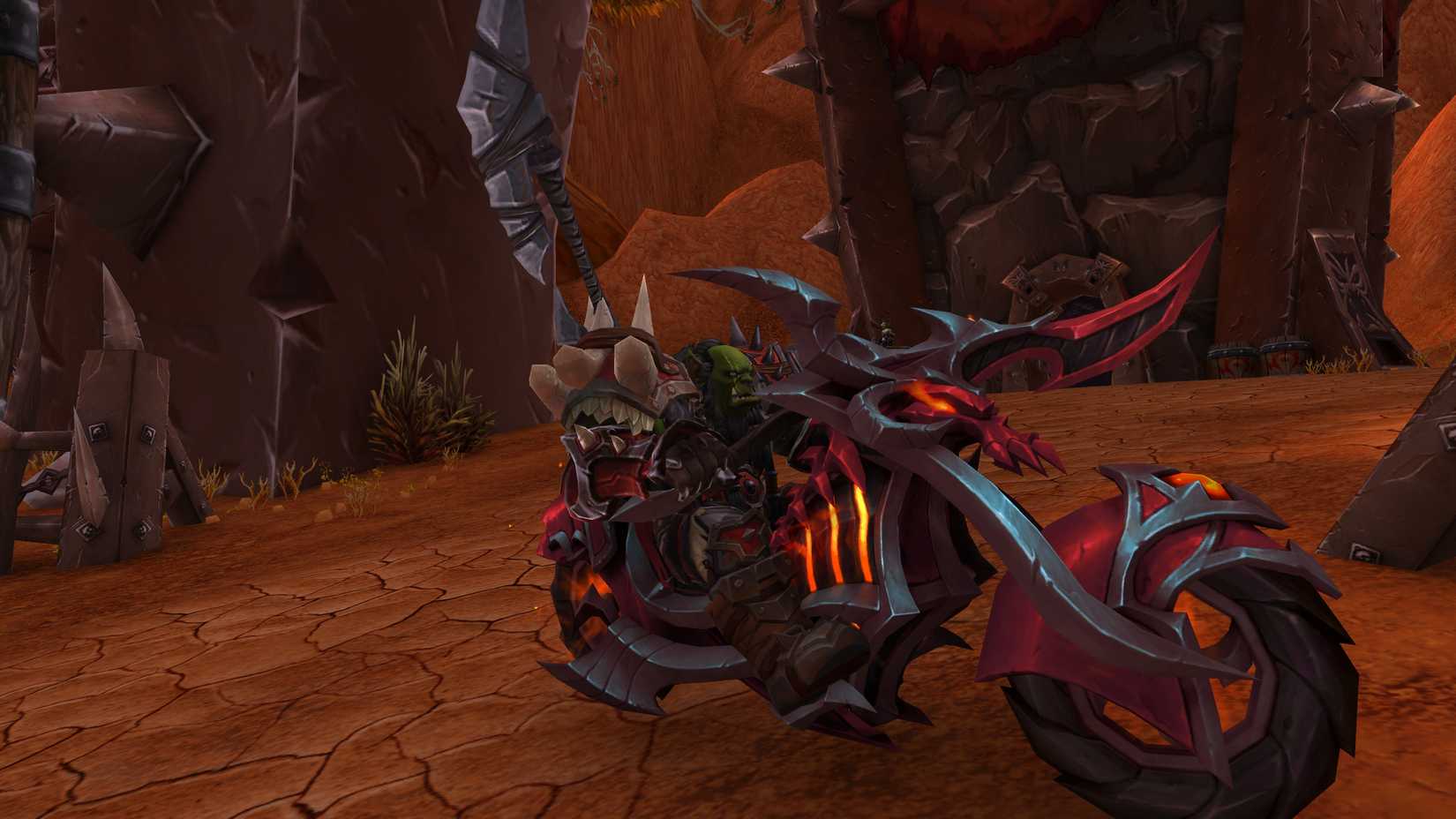 world of warcraft mountain dew promo hateforged blazecycle mount orc