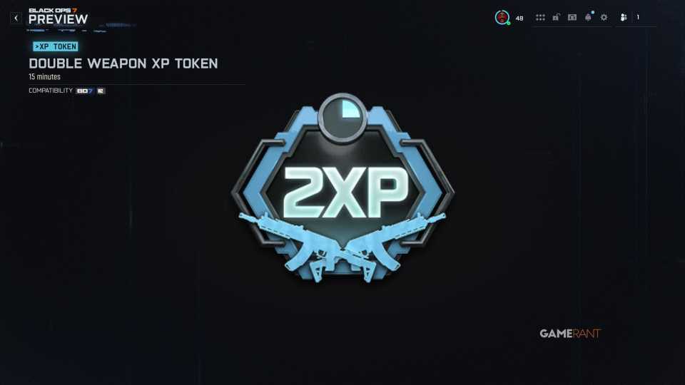 x3 Double Weapon XP Tokens (15 minutes) - Lost Outpost event reward