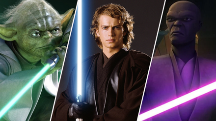 Yoda, Anakin, and Mace Windu