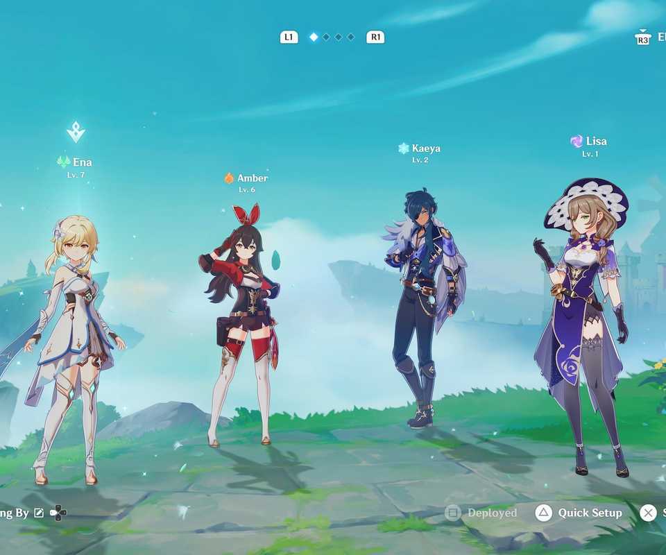 Your characters in Genshin Impact (2020)