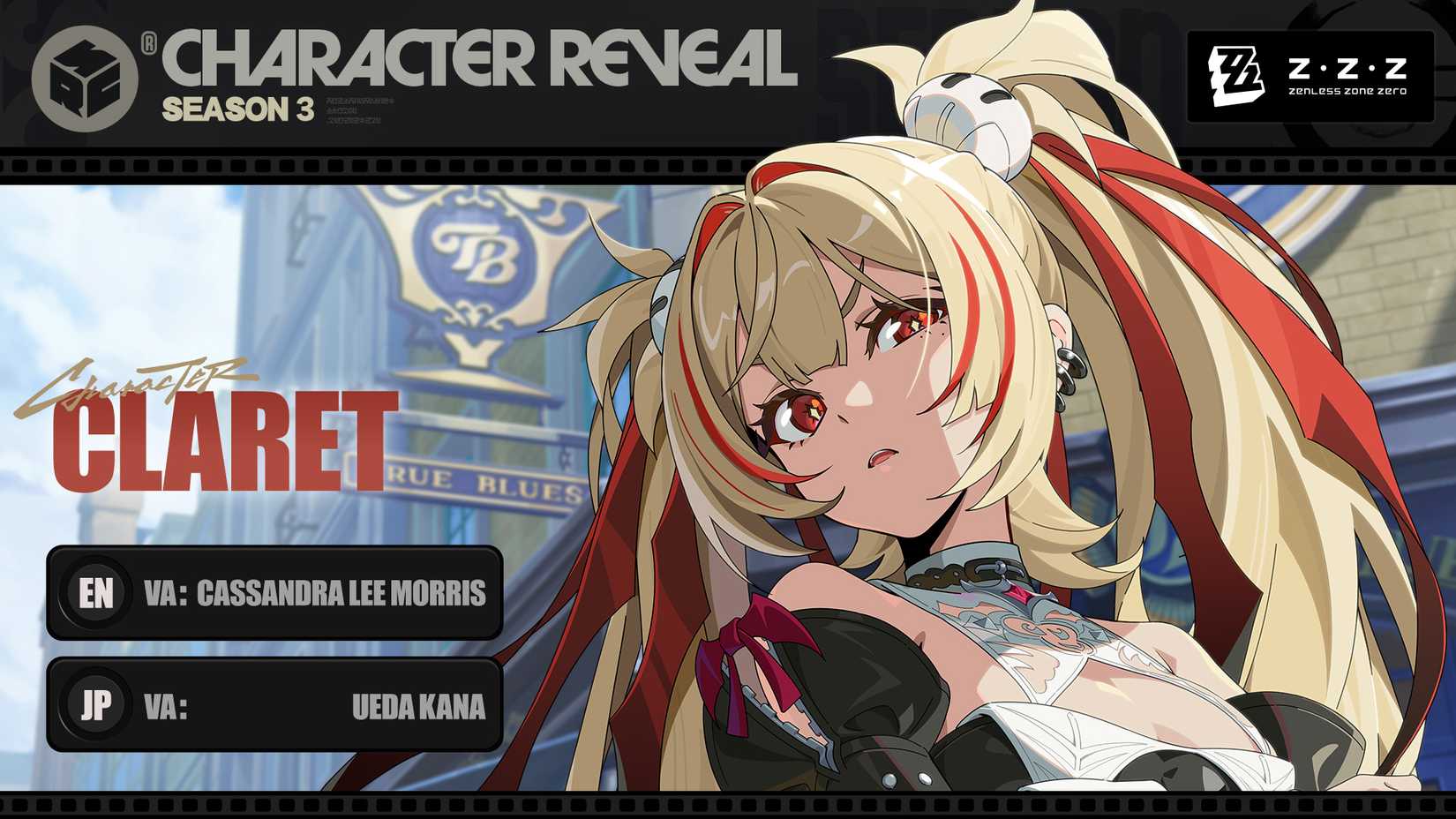 Zenless Zone Zero official art Claret