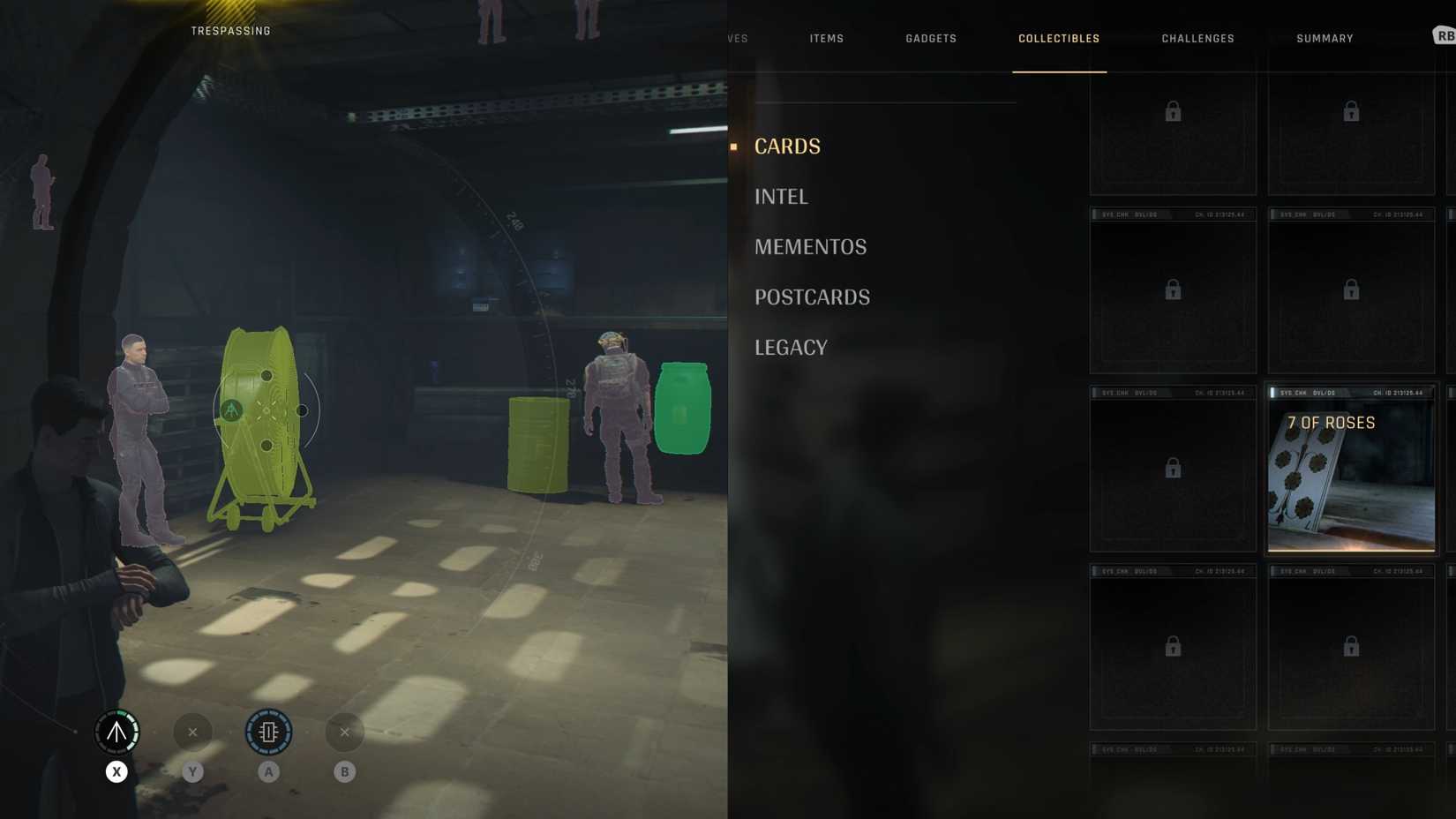 007 picking up 7 roses from the first light compound basement