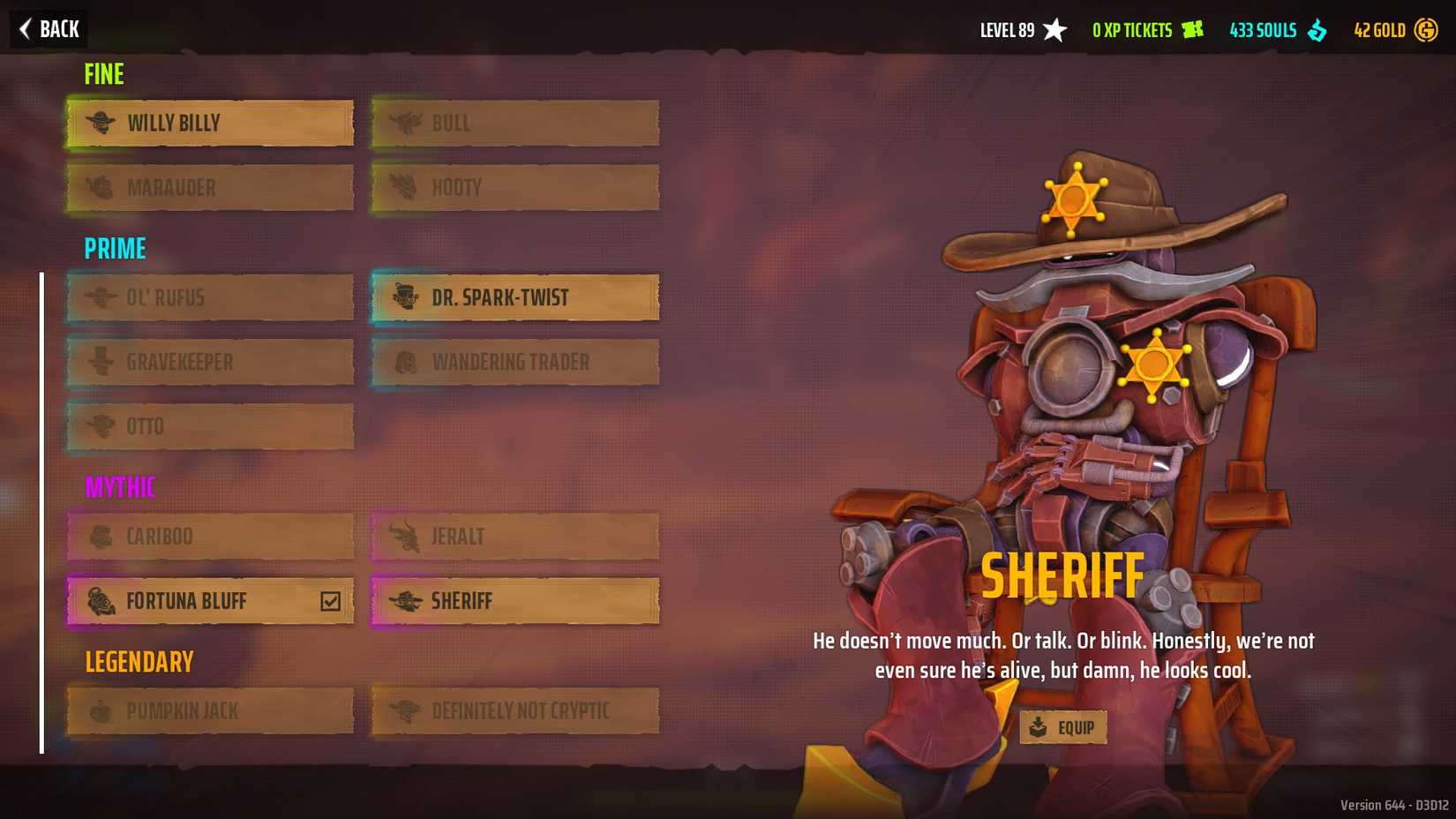 Papa West Sheriff Skin