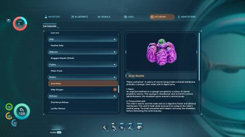 Acid Raion Databank in Subnautica 2