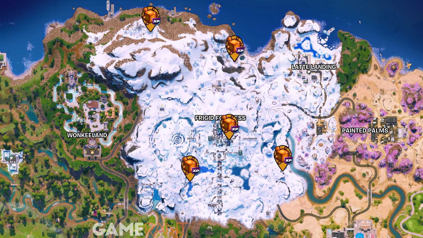 All Frigid Fortress Chaos Cube Locations