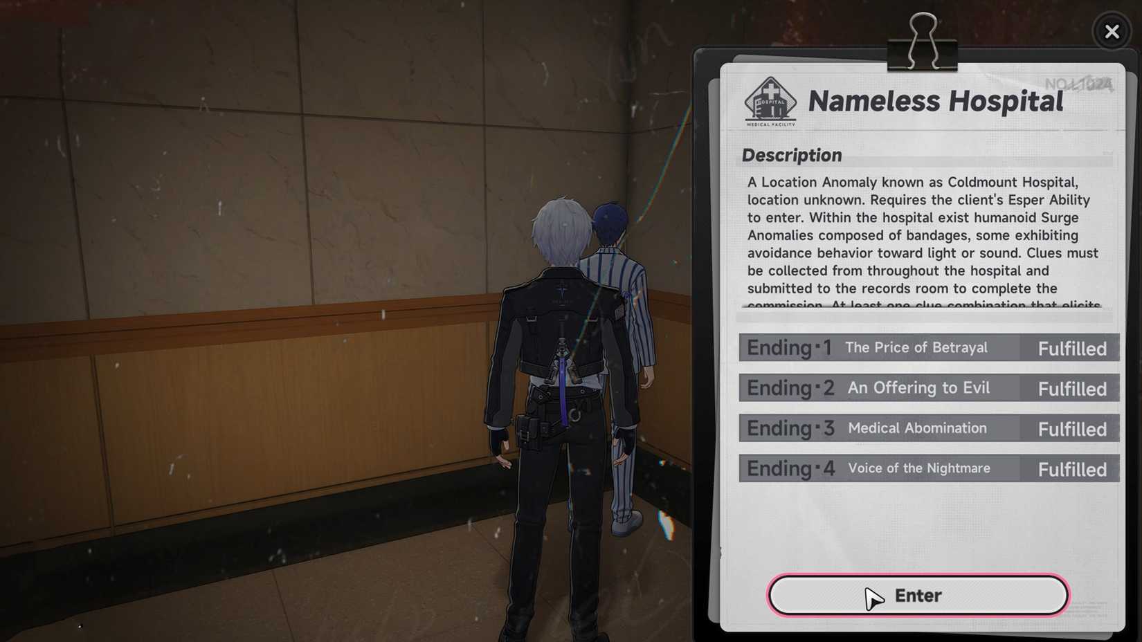 All Nameless Hospital Endings in NTE