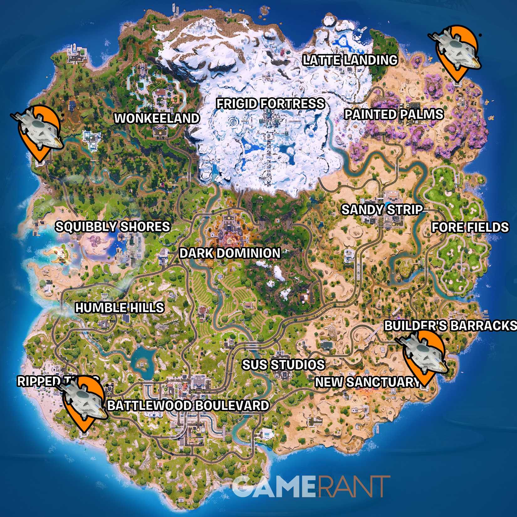 All Overwatch Dropship Locations in Fortnite
