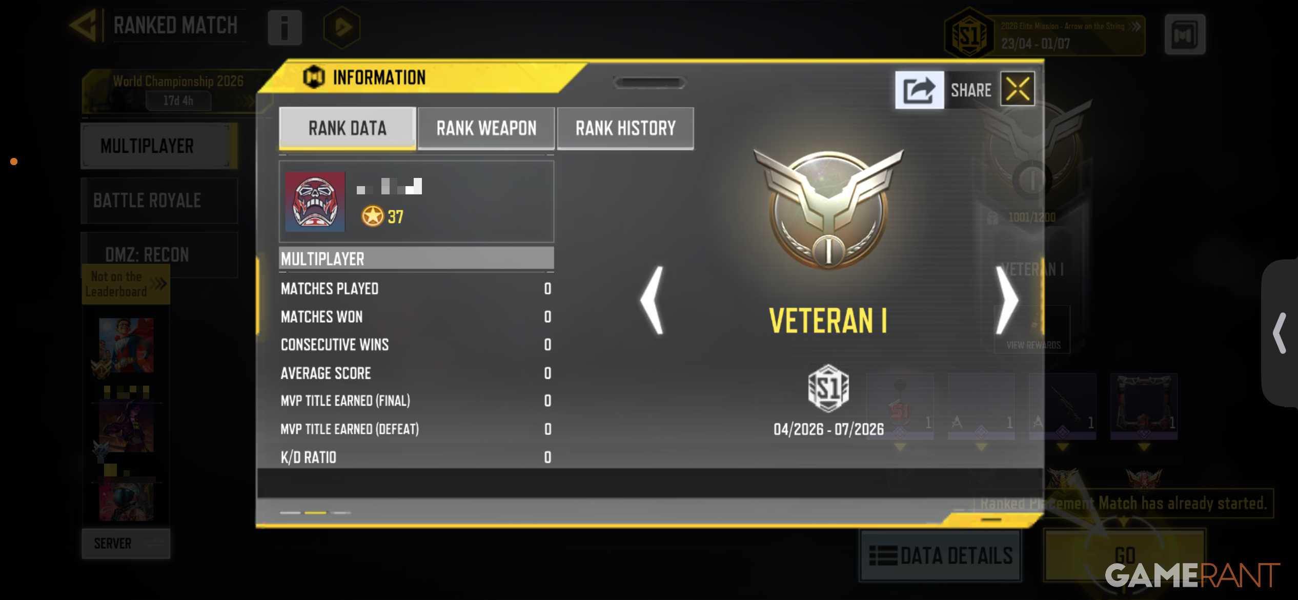 Cod Rranks All Call of Duty Mobile Rank Requirements